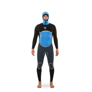 Best Cold Water Wetsuit 4.3 Hooded Isurus Yamamoto Neoprene Interior View Front
