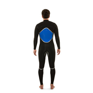 Isurus 3.2 Chest Zip Wetsuit Yamamoto Rubber Interior Rear View