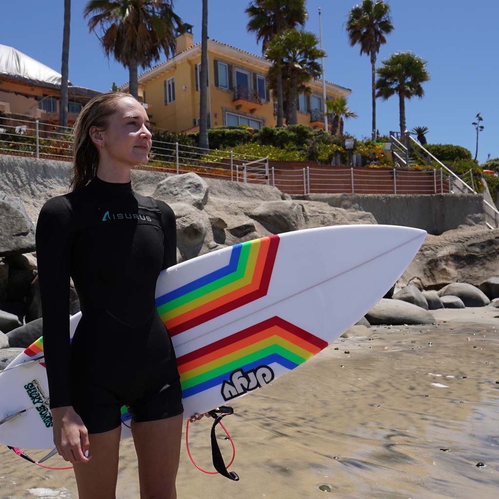 Isurus-Ember-2.2-Long-Sleeve-Spring-Surfing-Wetsuit-Women-Yamamoto-Neoprene-Maya-Encintas-California-Surfboard