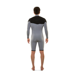 Isurus Shield Zipfree 2.2 Long Arm Spring Wetsuit Surfing Interior Rear View