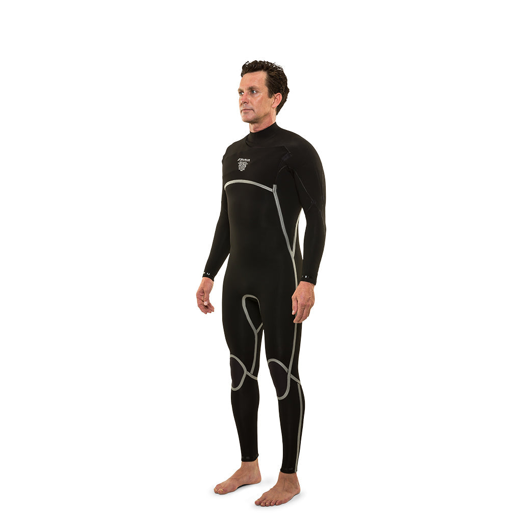 Best 3.2 Surfing Wetsuit Isurus Evade 3.2 Yamamoto Neoprene Interior Angle View