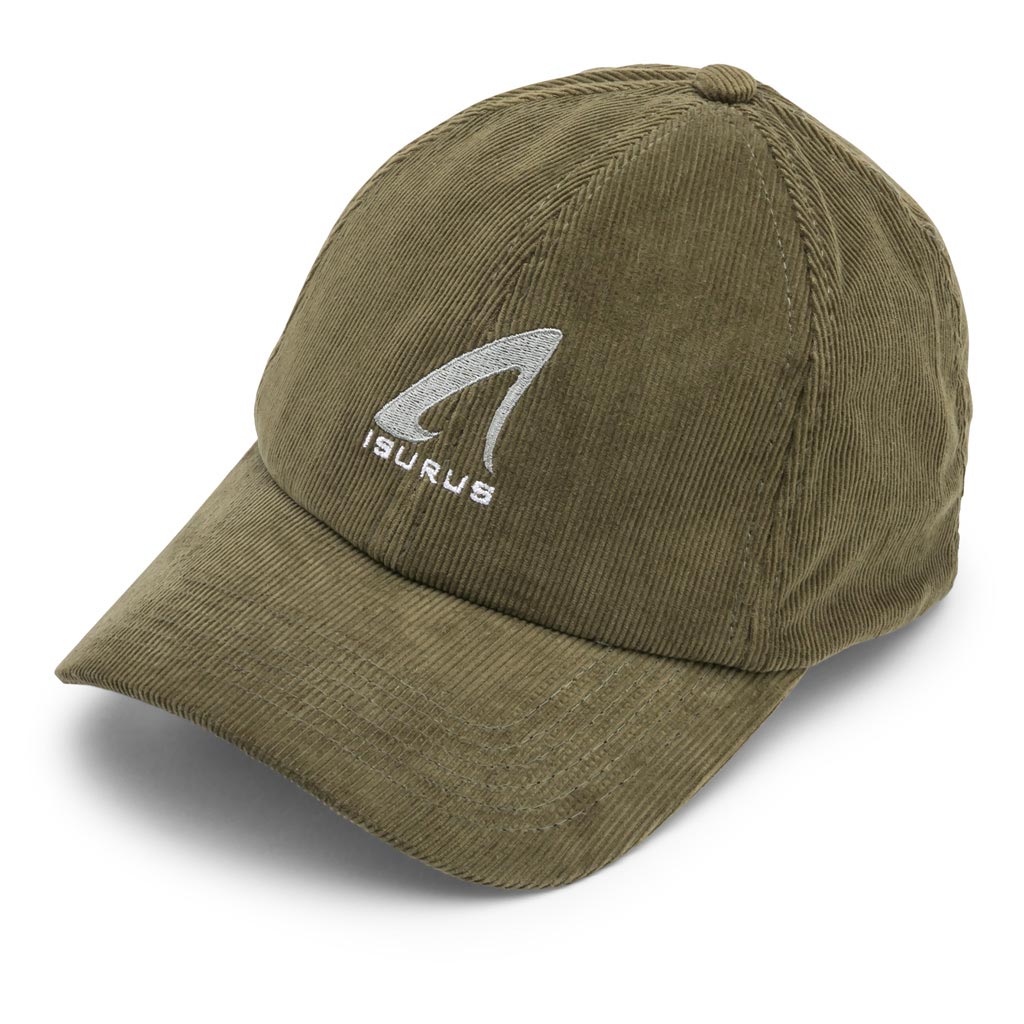 Isurus 6 Panel Corduroy Snapback Cap - Olive