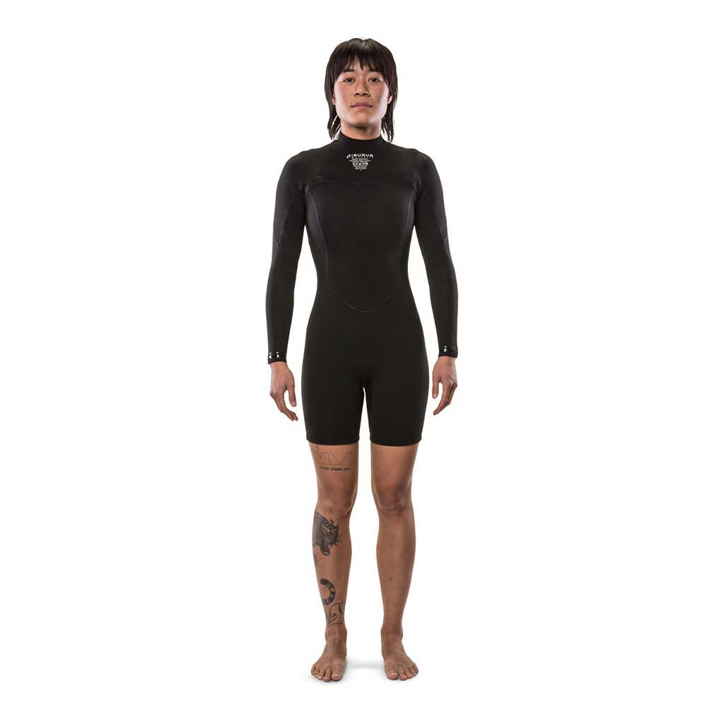 Isurus Ember 2.2 Long Arm Women's Wetsuit Yamamoto Neoprene Interior Front View
