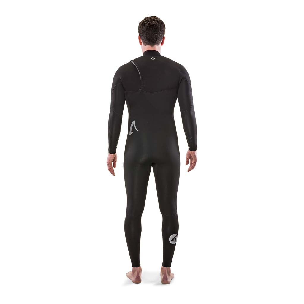 Isurus Shield 3.3 Zipfree Wetsuit Yamamoto Neoprene Rear View